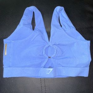 Blue Whitney x Gymshark Open back sports bra